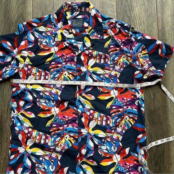 Broken Threads Men’s Swim Set Shorts and Shirt Tropical Surf Board Shorts Large - Picture 8 of 11